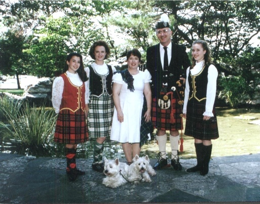 Walker family at Scottish Highland games
